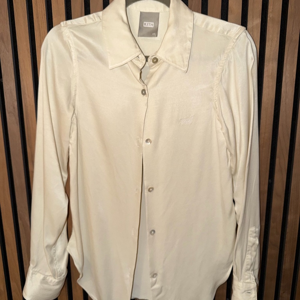Kith Cream Women’s Rosewood Button Up Shirt - COPY